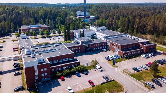 Lappeenrannan toimipiste ilmakuvana