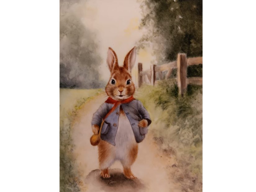 STEP-koulutuksen Pieksämäen kampuksen Posliinin malauskurssin kuvituskuva. Kuvan käyttölupa saatu kouluttajalta.