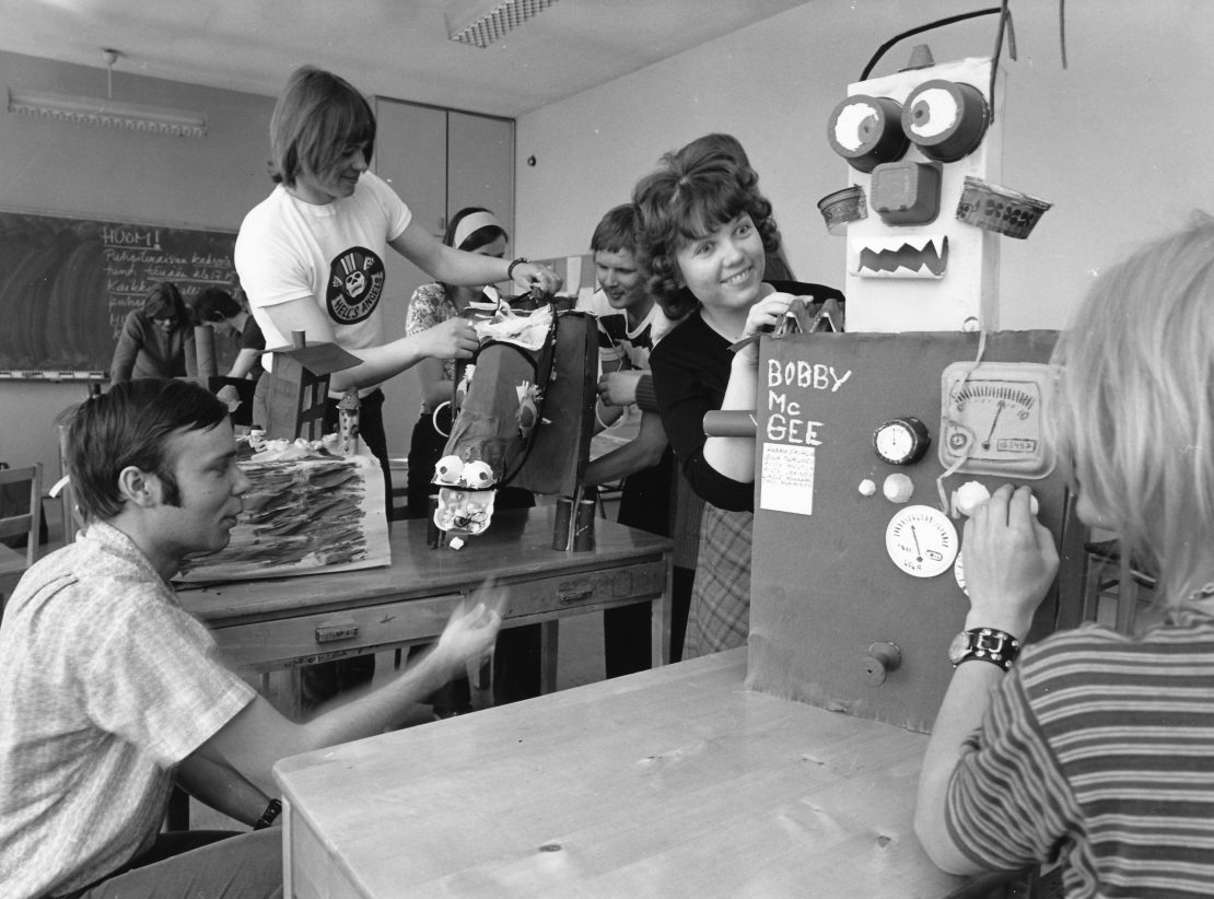 Historiakuva Järvenpään kampukselta 60-luvulta.